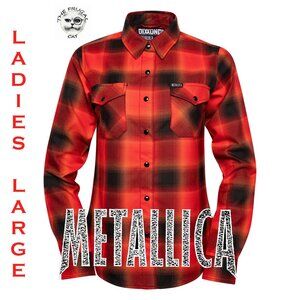 DIXXON FLANNEL x METALLICA LOAD Flannel Shirt Collab - Women's Large